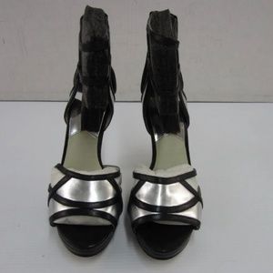 Michael Michael Kors “New” Black/Metallic High Heels Women’s Sz 8M